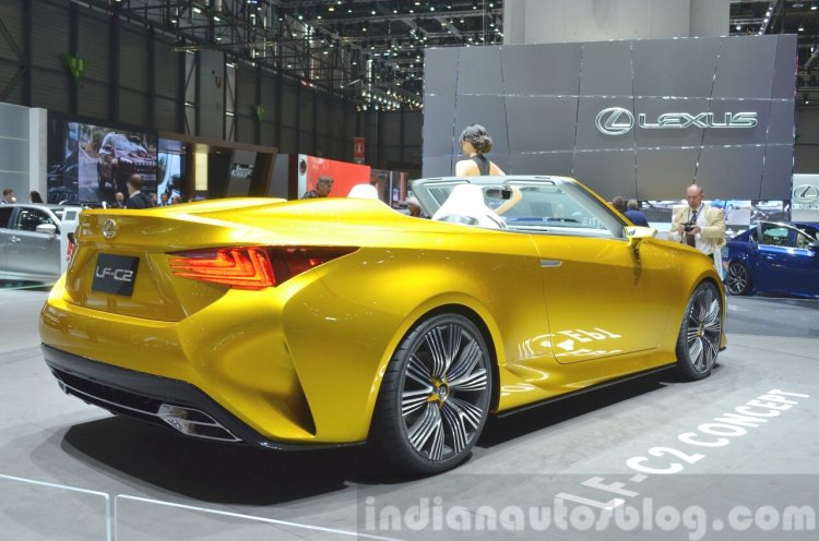 Lexus LF-C2 Concept rear three quarter view at 2015 Geneva Motor Show