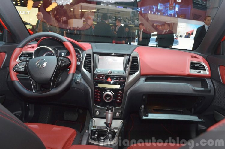 Ssangyong Tivoli dashboard at 2015 Geneva Motor Show