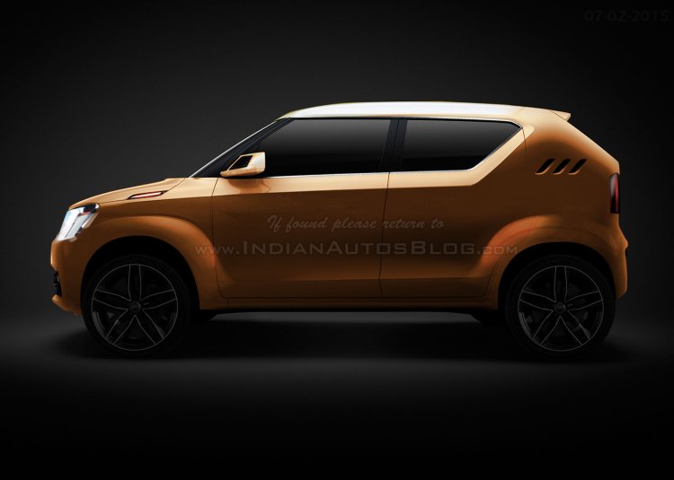 Suzuki iM-4 mini SUV concept side rendering