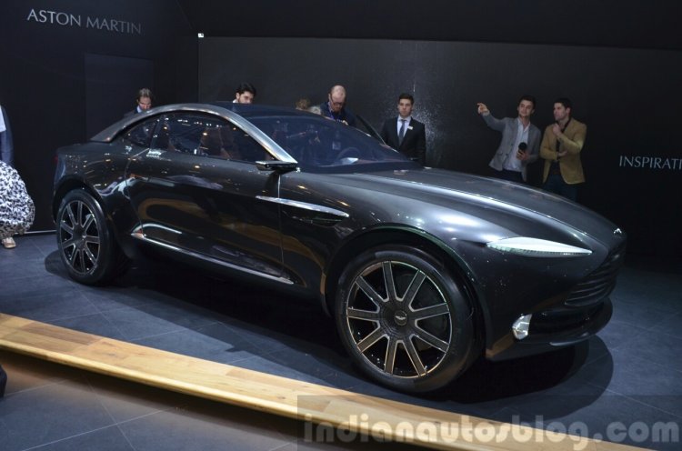 Aston Martin DBX Concept front three quarter at the 2015 Geneva Motor Show