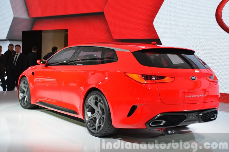 Kia Sportspace Concept rear side quarter(2) view at 2015 Geneva Motor Show