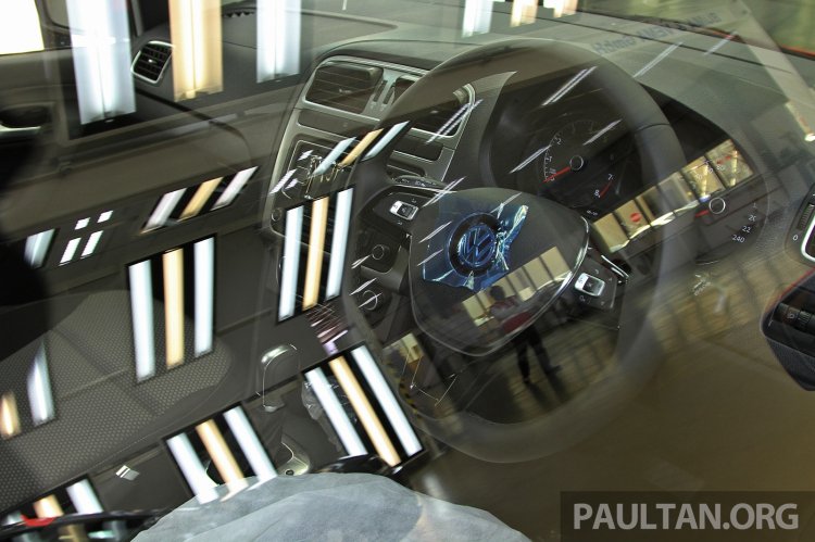 VW Polo facelift dashboard from Malaysia preview