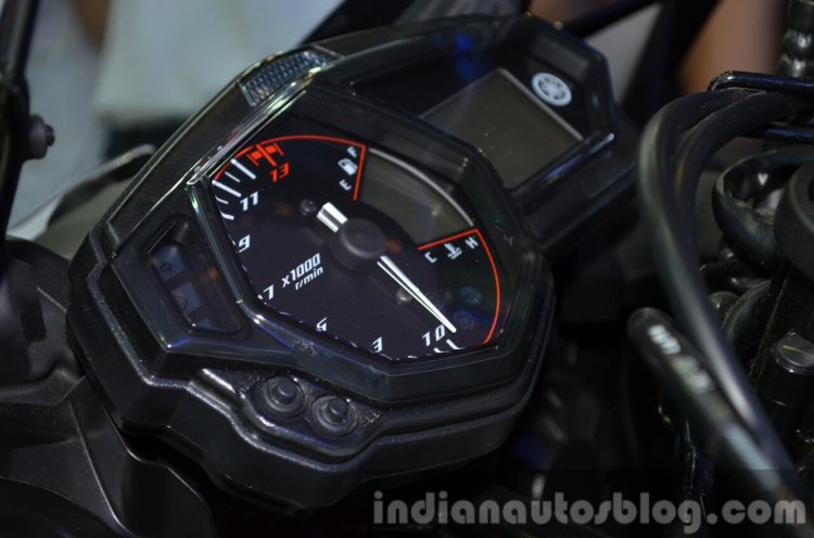 Yamaha YZF-R3 instrument cluster at 2015 Bangkok Motor Show