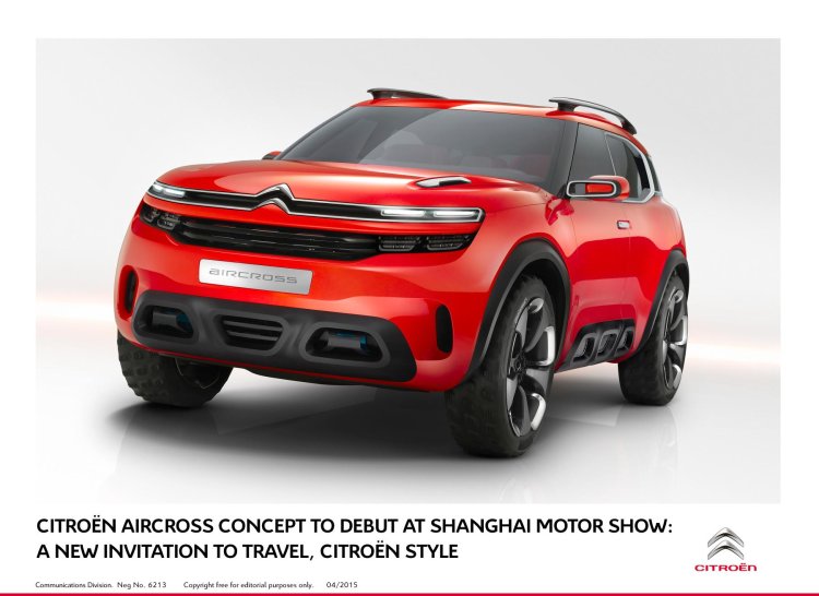Citroen Aircross concept official image front quarter