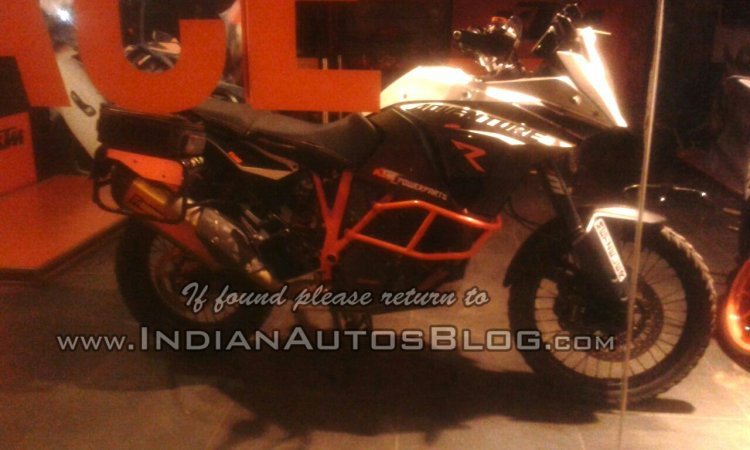 KTM 1190 Adventure R side spied in India