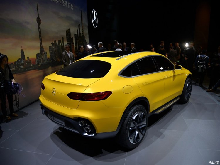 Mercedes Concept GLC Coupe rear three quarter in Shanghai