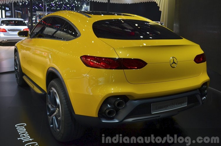 Mercedes GLC Coupe Concept rear three quarter left at Auto Shanghai 2015