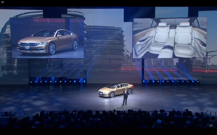 VW C Coupe GTE Concept individual rear seats at VW Group Night Shanghai 2015