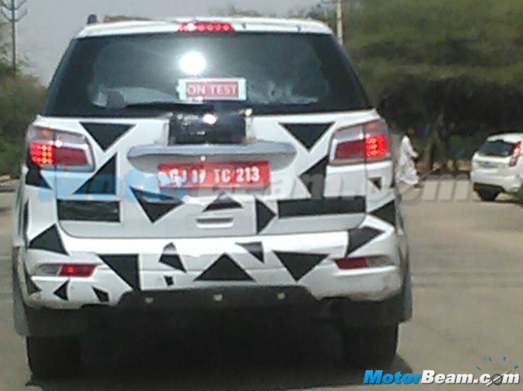2015 Chevrolet Trailblazer rear spotted in Rajasthan