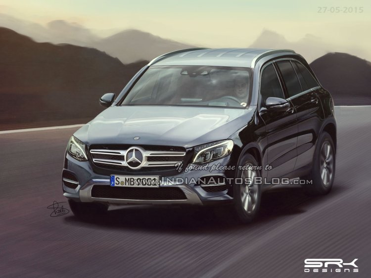 2016 Mercedes GLC front three quarter IAB rendering