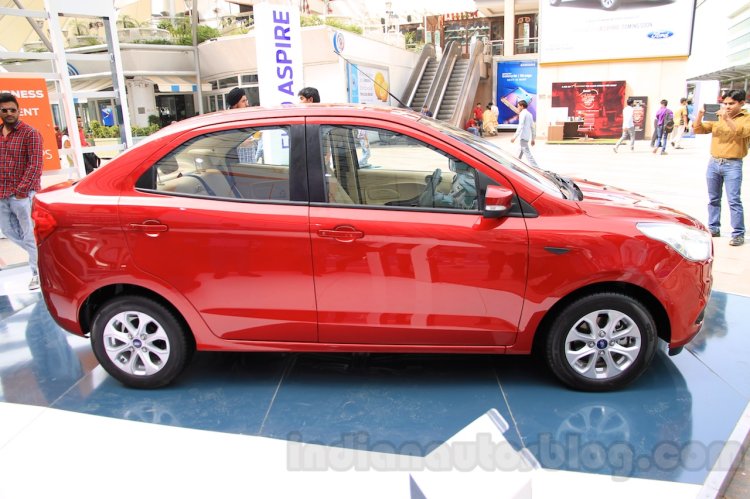 Ford Figo Aspire side from unveiling
