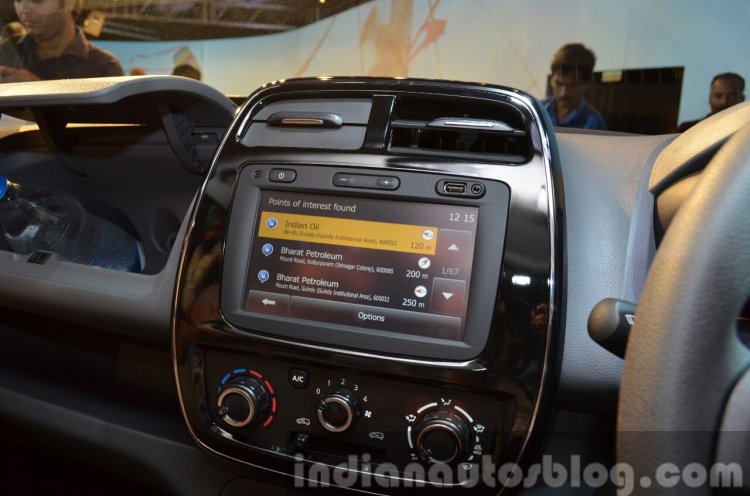 Renault Kwid navigation system India unveiling