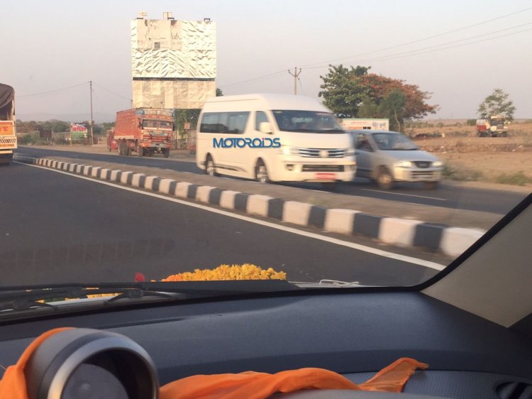 Toyota Hiace India spied