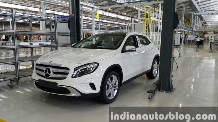 2015 Mercedes GLA front quarter enters local CKD assembly