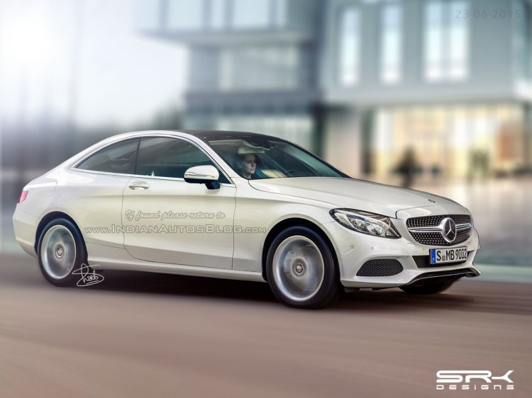 2016 Mercedes C Class Coupe front three quarter IAB rendering