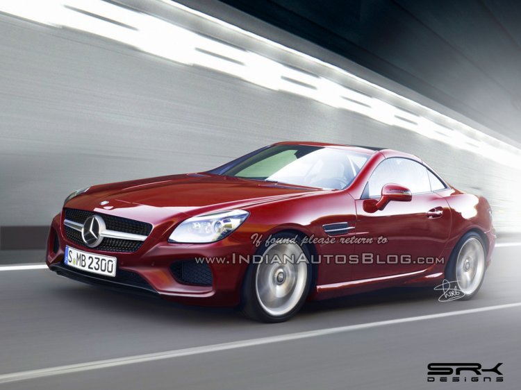2016 Mercedes SLC front three quarter IAB rendering
