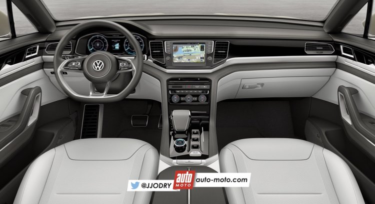 2016 VW Tiguan interior rendering AutoMoto