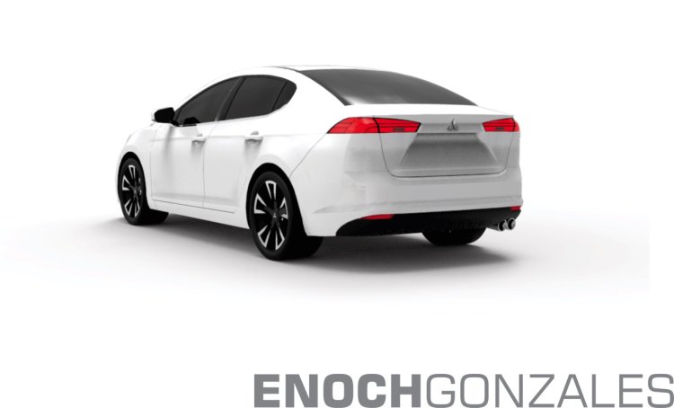 2017 Mitsubishi Lancer rear quarter unofficial rendering
