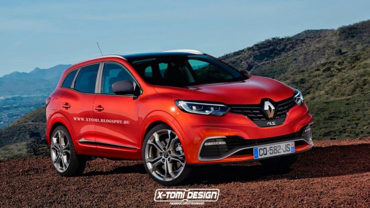 2017 Renault Kadjar RS front three quarter unofficial rendering
