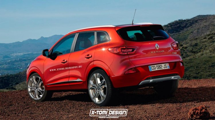 2017 Renault Kadjar RS rear three quarter unofficial rendering