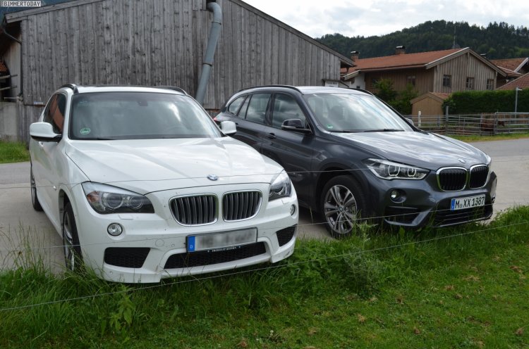 2016 BMW X1 (F48) front compared with 2014 BMW X1 (E84)