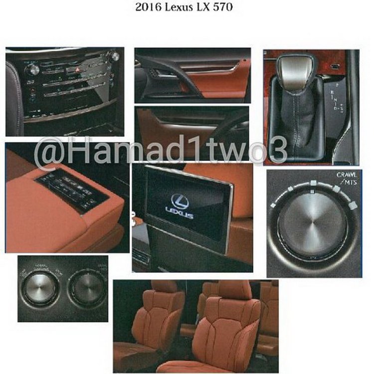 2016 Lexus LX interior features spotted in the metal for first time