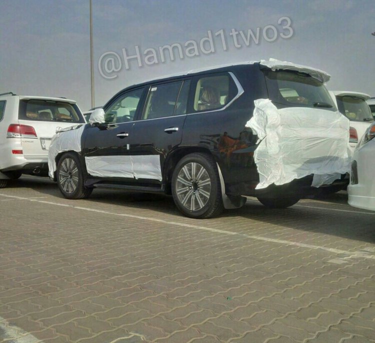 2016 Lexus LX rear three quarter spotted in the metal for first time