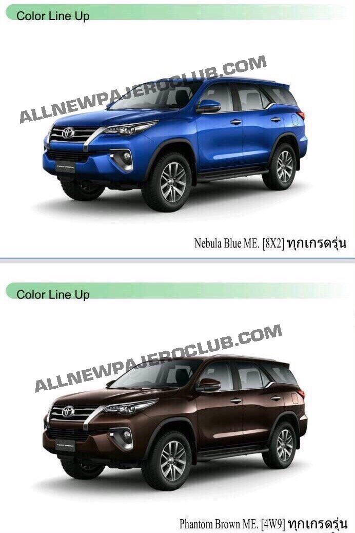 2016 Toyota Fortuner Blue