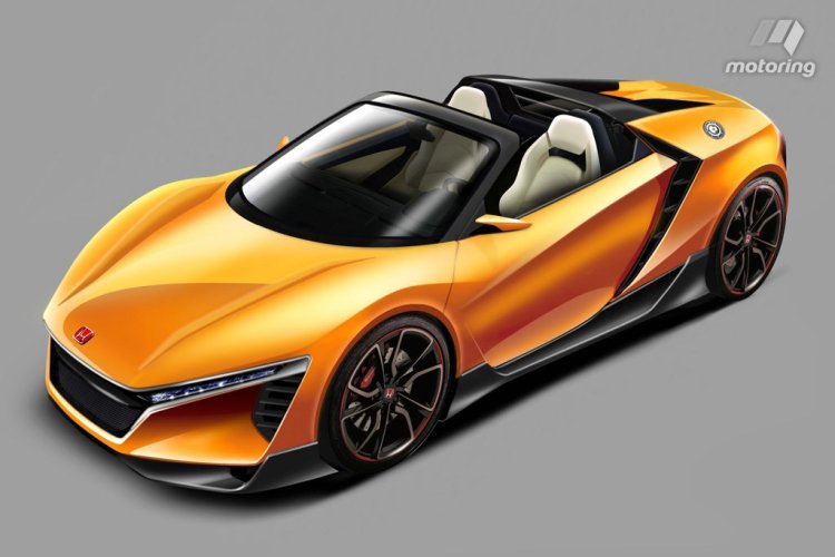 2017 Honda baby NSX front three quarter rendering