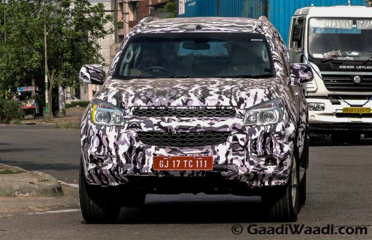 Chevrolet Trailblazer front India spied again