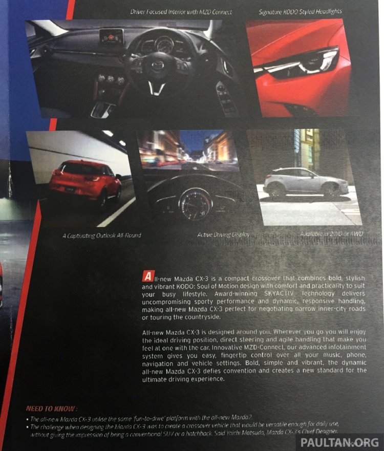 Mazda CX-3 features starting price revealed in newsletter