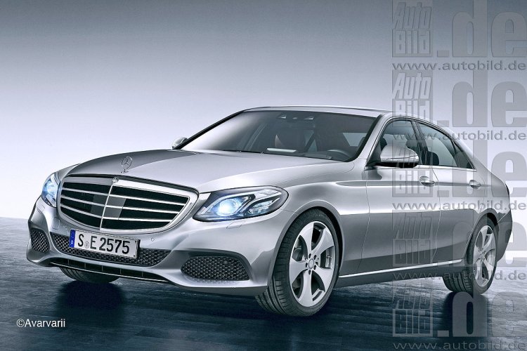 2016 Mercedes E Class with production headlamps rendering