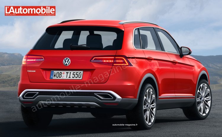2016 VW Tiguan rear three quarter rendering could be locally assembled