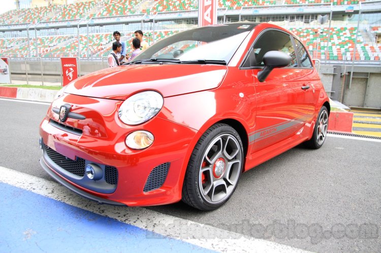 Fiat Abarth 595 Competizione front three quarter right for India