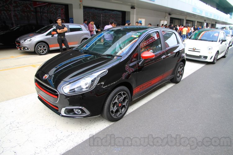 Fiat Punto Abarth front three quarter right for India