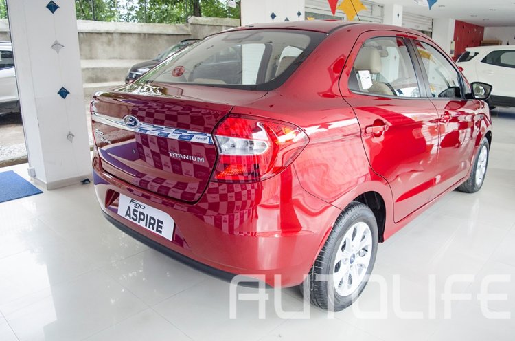 Ford Figo Aspire rear three quarter bookings open in Nepa
