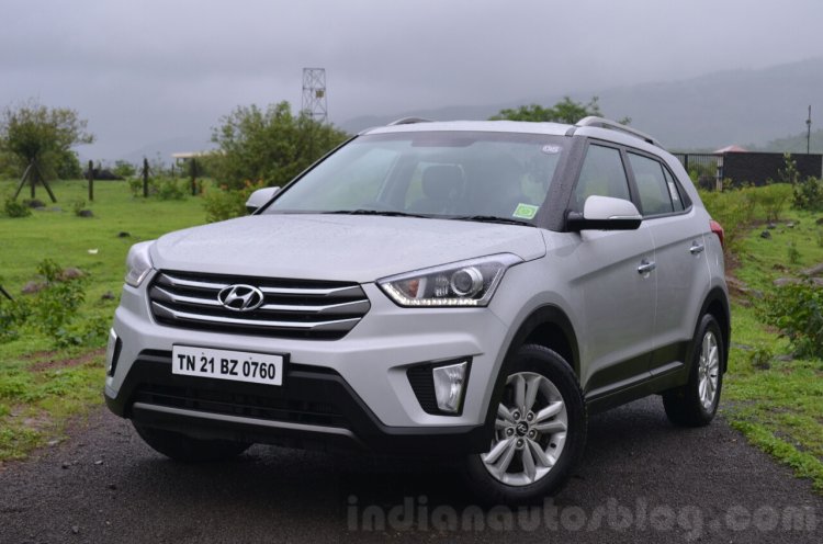 Hyundai Creta Diesel AT front angle Review