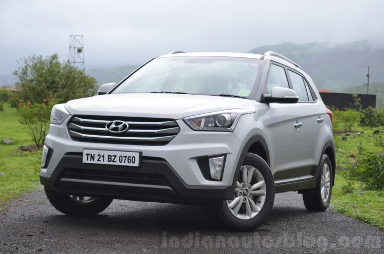 Hyundai Creta Diesel AT front three quarter Review
