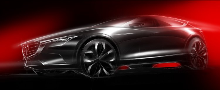 Mazda Koeru Concept side rendering, debuts at IAA 2015