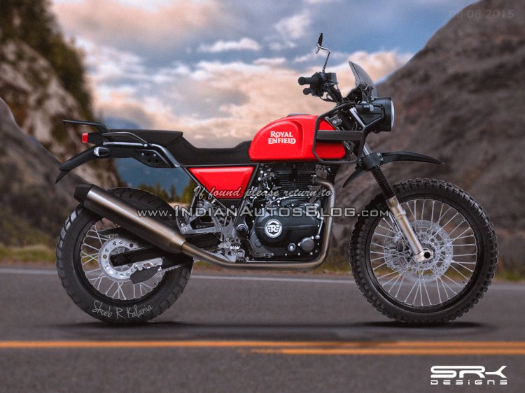 Royal Enfield Himalayan side IAB rendering