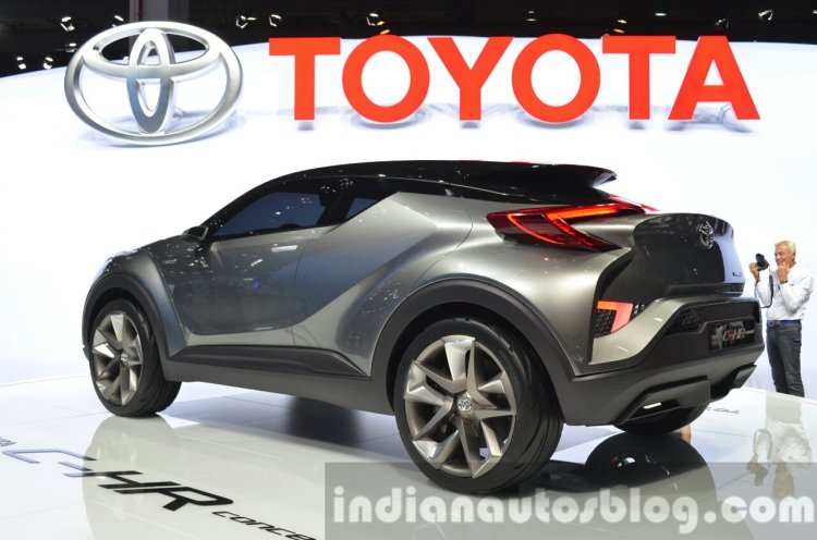 2015 Toyota C-HR Concept rear three quarter view at IAA 2015