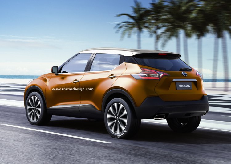2016 Nissan Kicks rendering rear view