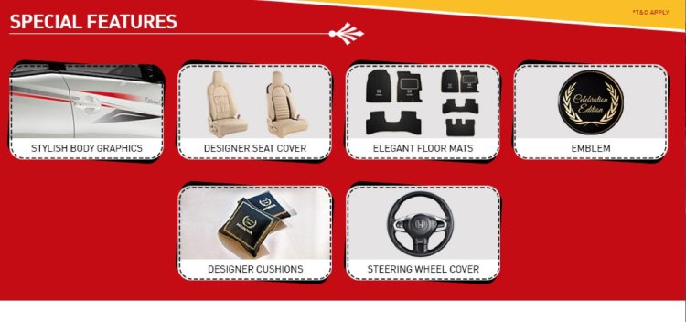 Honda Amaze Celebration Edition and Honda Mobilio Celebration Edition features