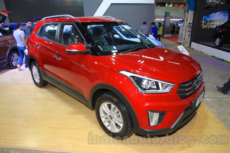 Hyundai Creta front three quarter right at Nepal Auto Show 2015