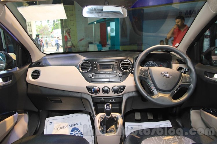 Hyundai Grand i10 dashboard at Nepal Auto Show 2015