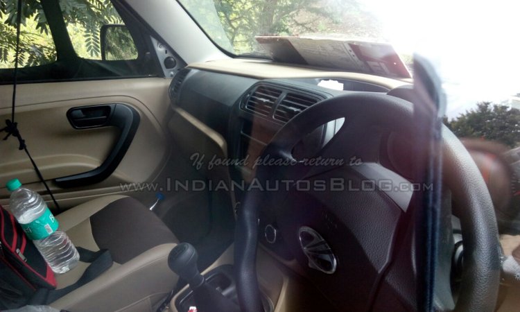 Mahindra TUV300 dashboard spied