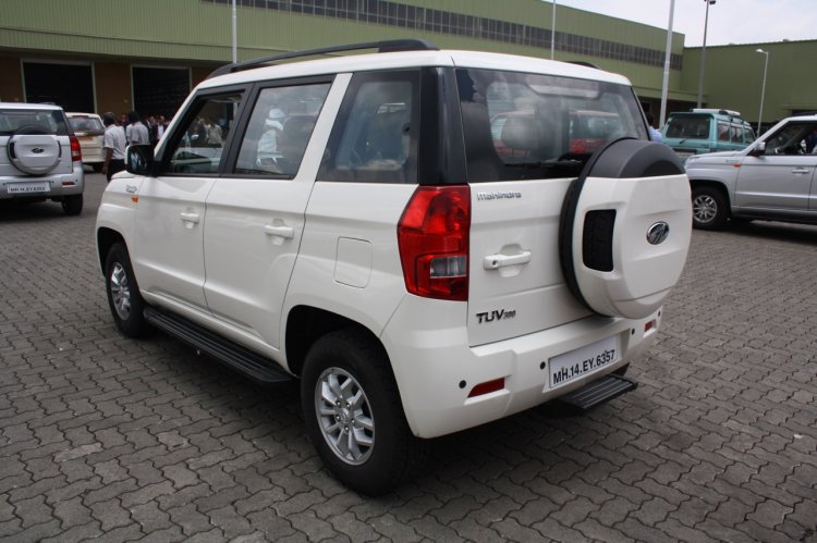 Mahindra TUV300 rear three quarter first drive review