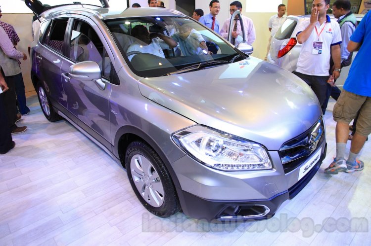 Maruti Suzuki S-Cross front three quarter at the 2015 Nepal Auto Show
