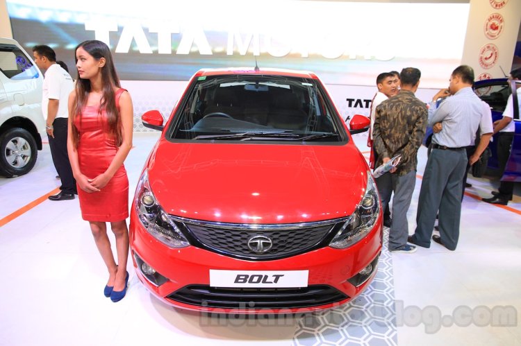 Tata Bolt front at the 2015 Nepal Auto Show