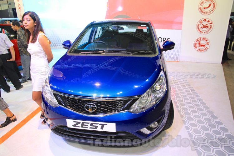 Tata Zest front at the 2015 Nepal Auto Show